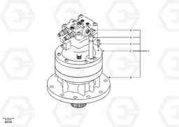 35875 Swing motor with mounting parts EC150, Volvo Construction Equipment