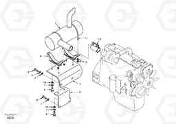 4632 Exhaust system EW130, Volvo Construction Equipment