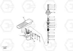 18319 Remote control valve pedal, travel motor EW130, Volvo Construction Equipment